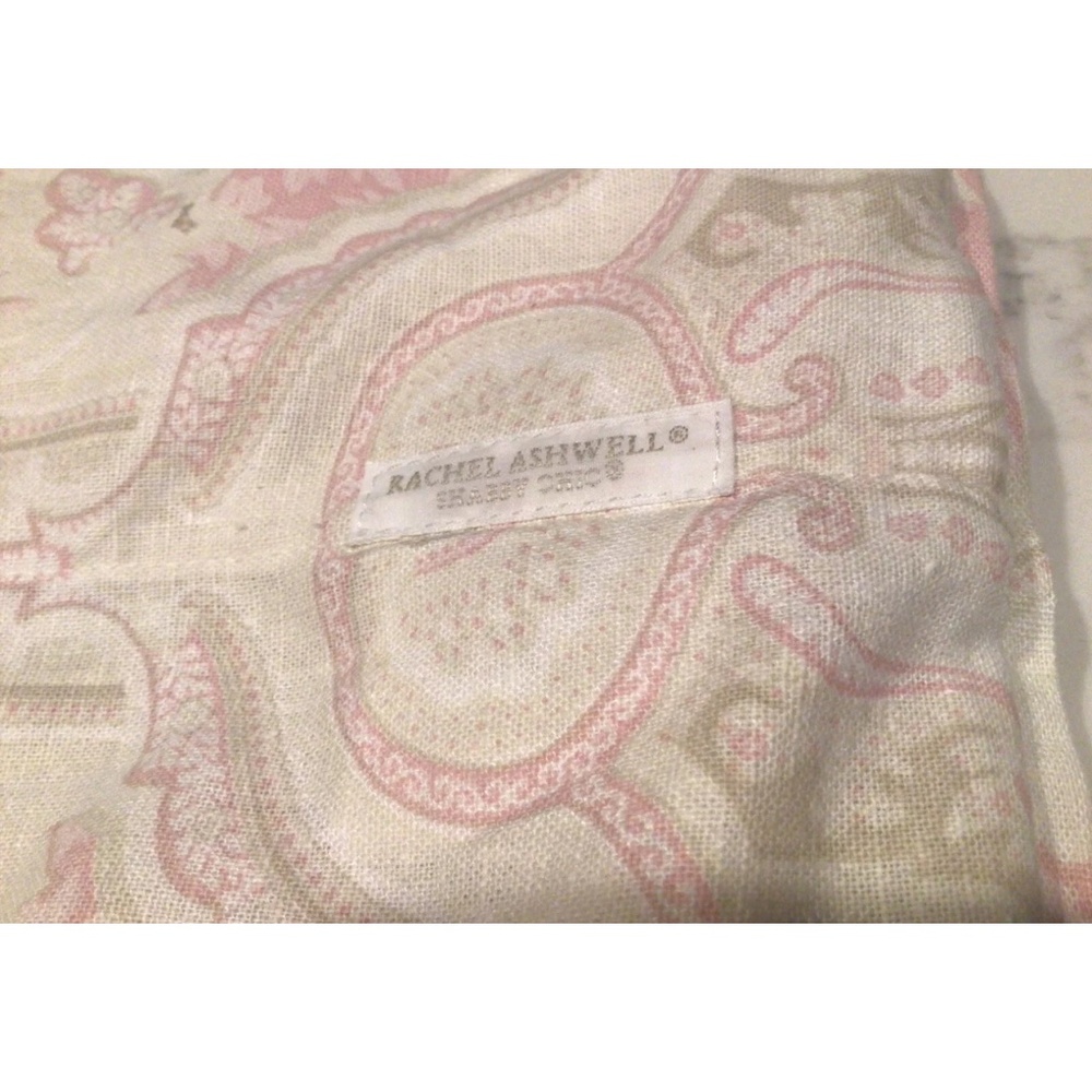 VTG Shabby Chic Rachel Ashwell Couture Floral Paisley Euro Pillow Sham 30”x30”
